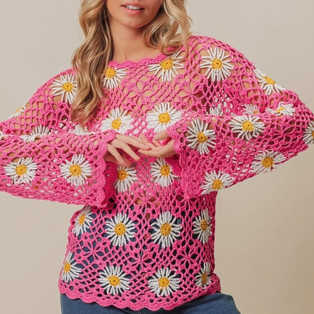 Petal Crochet Cover-Up - Picture 5 of 6